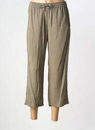 Pantalon 7/8 taille élastique vert THOMAS RABE femme