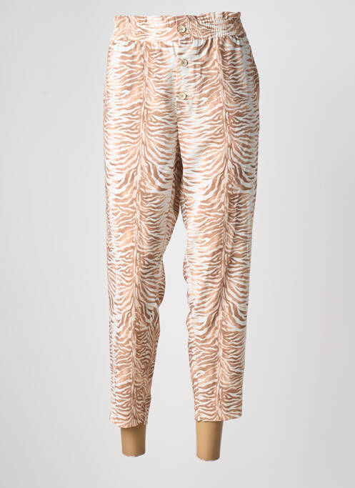 Pantalon 7/8 taille élastique beige LCDN femme