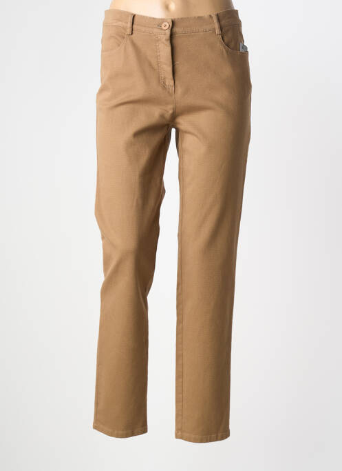 Pantalon slim beige FRANK WALDER femme