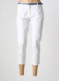 Pantacourt stretch taille normale blanc BETTY BARCLAY femme