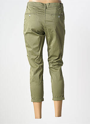 Pantacourt stretch taille normale vert LCDN femme