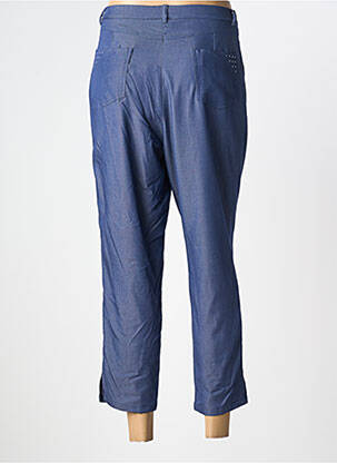Pantalon 7/8 stretch taille normale bleu GUY DUBOUIS femme