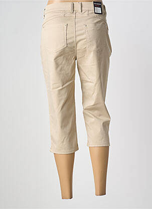 Pantacourt stretch taille normale beige ANNA MONTANA femme