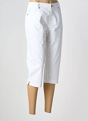 Pantacourt stretch taille normale blanc ANNA MONTANA femme