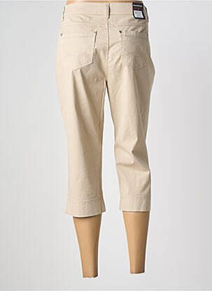 Pantacourt stretch taille normale beige ANNA MONTANA femme