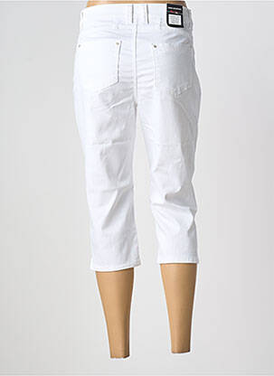 Pantacourt stretch taille normale blanc ANNA MONTANA femme