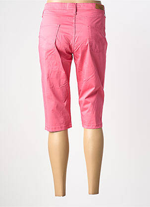 Pantacourt stretch taille normale rose LCDN femme