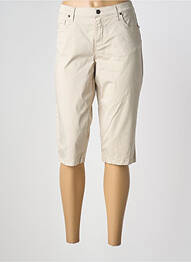 Pantacourt stretch taille normale beige LCDN femme