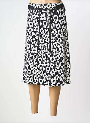 Jupe mi-longue stretch blanc FRANK WALDER femme