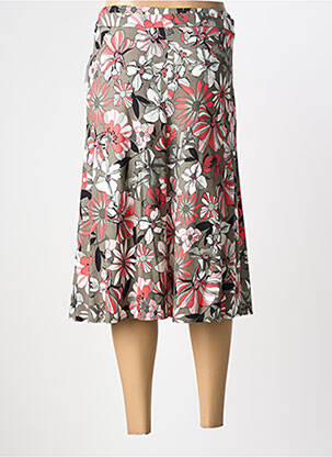 Jupe mi-longue stretch vert FRANK WALDER femme