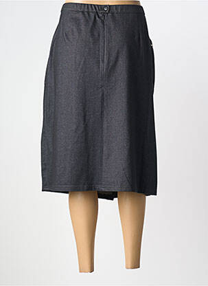 Jupe mi-longue stretch noir GUY DUBOUIS femme