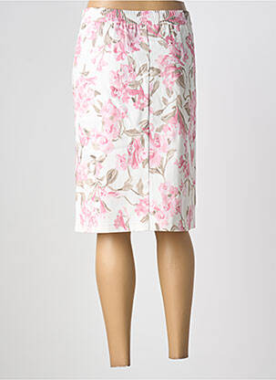 Jupe mi-longue taille normale blanc FRANK WALDER femme