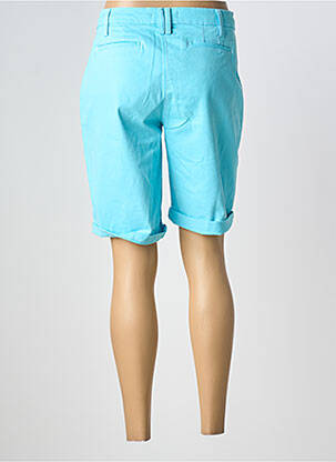 Bermuda tissage popeline taille normale bleu ANANKE femme