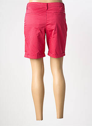 Bermuda tissage popeline taille normale rose LCDN femme
