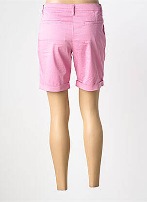 Bermuda tissage popeline taille normale rose clair LCDN femme