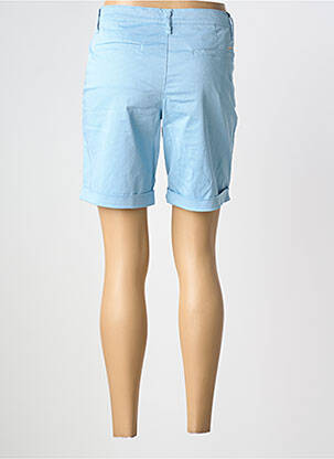 Bermuda tissage popeline taille normale bleu LCDN femme