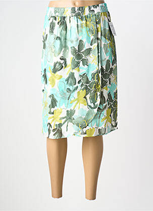 Jupe mi-longue vert FRANK WALDER femme