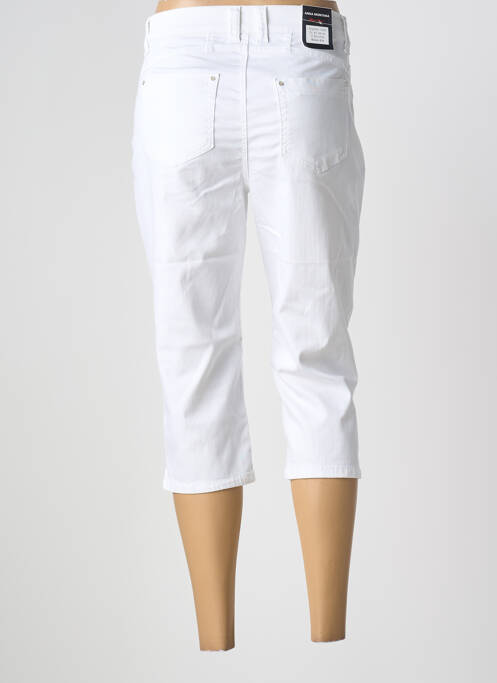Pantacourt stretch taille normale blanc ANNA MONTANA femme