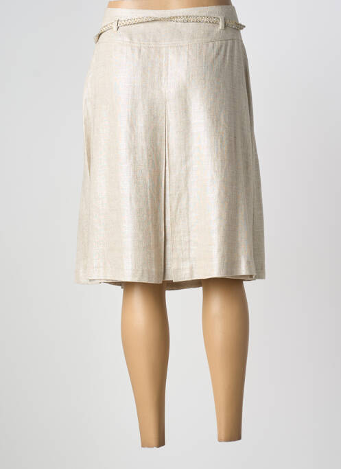 Jupe mi-longue beige GREGORY PAT femme