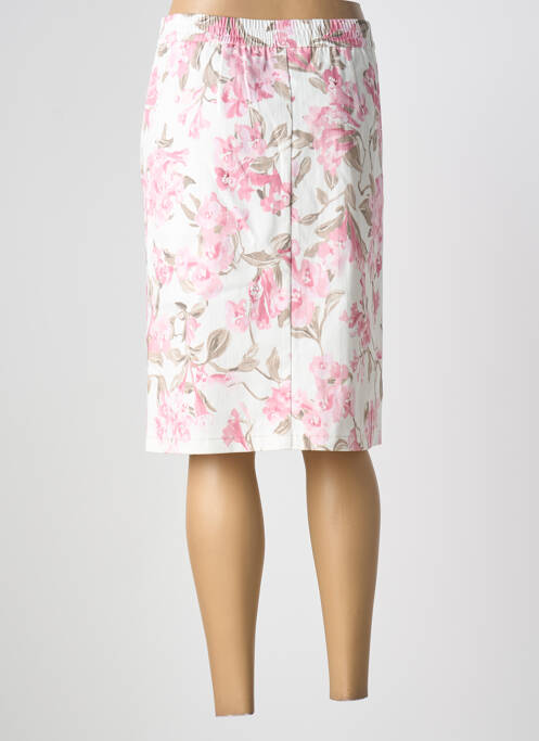 Jupe mi-longue taille normale blanc FRANK WALDER femme