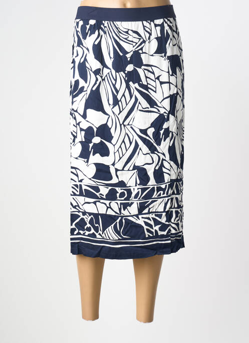 Jupe mi-longue bleu BARBARA LEBEK femme