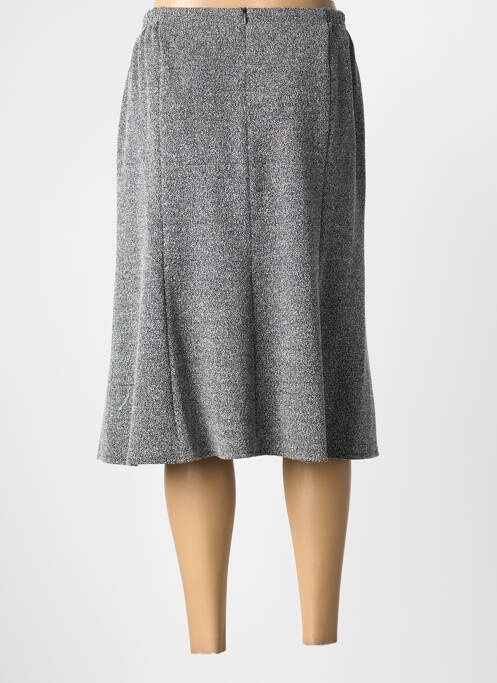 Jupe mi-longue gris GUY DUBOUIS femme