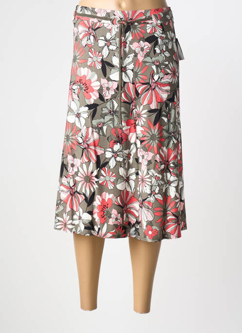 Jupe mi-longue vert FRANK WALDER femme