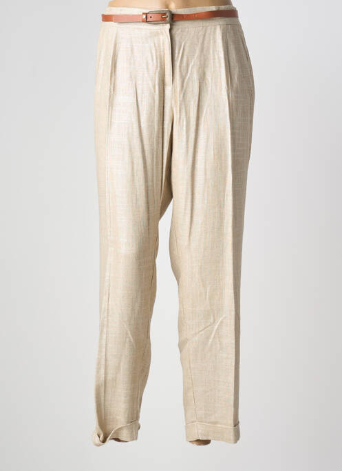 Pantalon droit beige GREGORY PAT femme