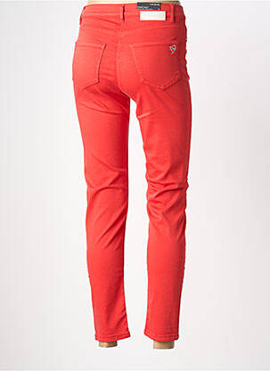 Jeans coupe slim stretch taille haute rouge BETTY BARCLAY femme