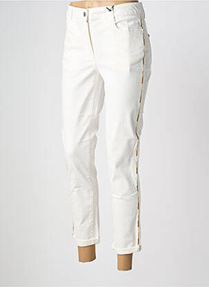 Pantalon 7/8 stretch taille normale blanc MPC (MA PETITE CAPSULE) femme