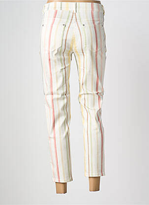 Pantalon 7/8 stretch taille normale beige ANNA MONTANA femme
