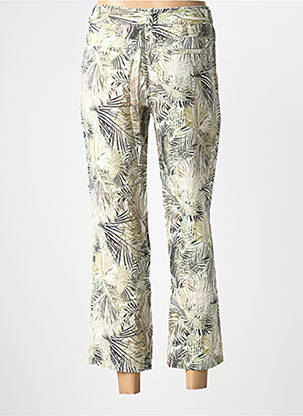 Pantalon 7/8 taille à pinces taille normale vert ANNA MONTANA femme