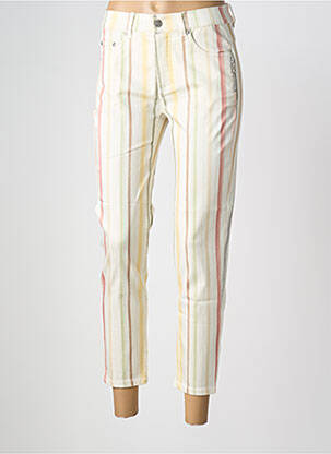 Pantalon 7/8 beige ANNA MONTANA femme