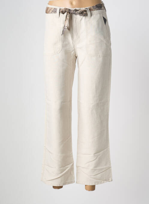 Pantalon 7/8 beige ANNA MONTANA femme