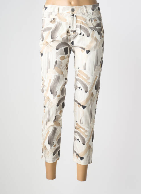 Pantalon 7/8 beige ANNA MONTANA femme