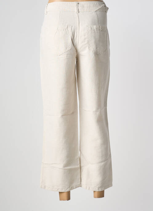 Pantalon 7/8 beige ANNA MONTANA femme