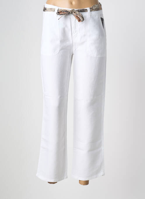 Pantalon 7/8 blanc ANNA MONTANA femme