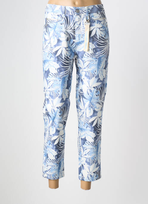 Pantalon 7/8 bleu ANNA MONTANA femme