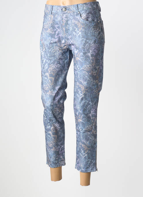 Pantalon 7/8 bleu ANNA MONTANA femme
