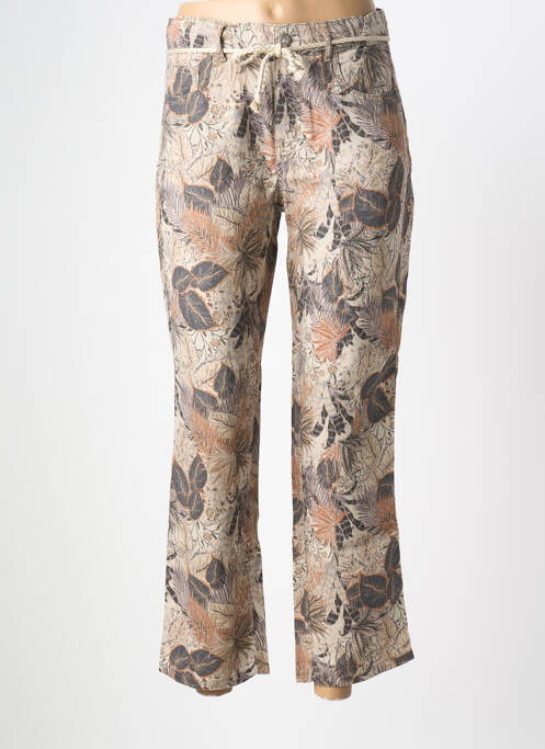 Pantalon 7/8 marron ANNA MONTANA femme