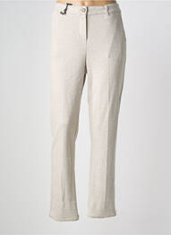 Pantalon slim taille normale taille normale beige ANNA MONTANA femme