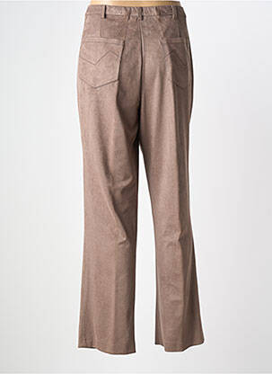 Pantalon slim taille élastique taille normale marron FRANCE RIVOIRE femme