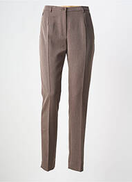 Pantalon slim taille normale taille normale marron GUY DUBOUIS femme