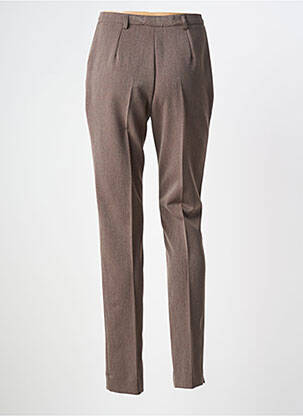 Pantalon slim taille normale taille normale marron GUY DUBOUIS femme