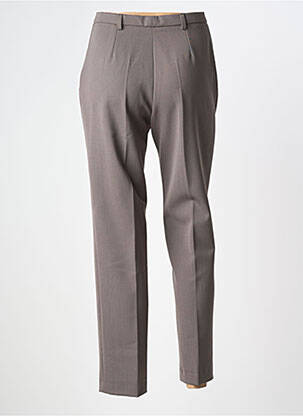 Pantalon slim taille haute taille haute marron GUY DUBOUIS femme