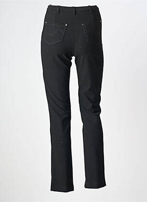 Pantalon slim taille haute taille haute noir GUY DUBOUIS femme