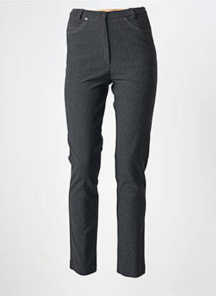 Pantalon slim taille haute taille haute gris GUY DUBOUIS femme