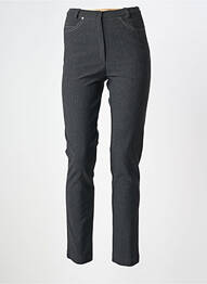 Pantalon slim poches taille haute gris GUY DUBOUIS femme