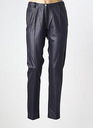 Pantalon slim taille élastique taille normale bleu MARI GIUDICELL femme