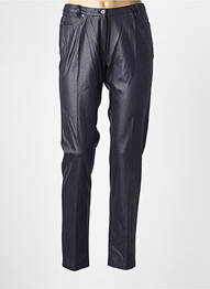 Pantalon slim taille élastique taille normale bleu MARI GIUDICELL femme